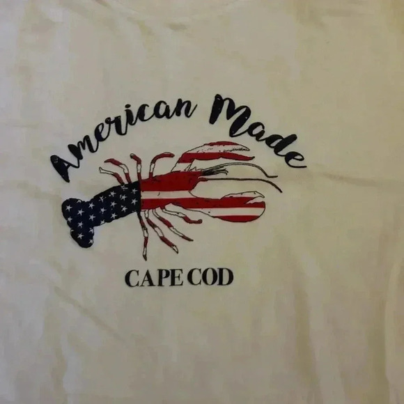 White Cape Cod T Shirt Size Medium - Picture 2 of 3